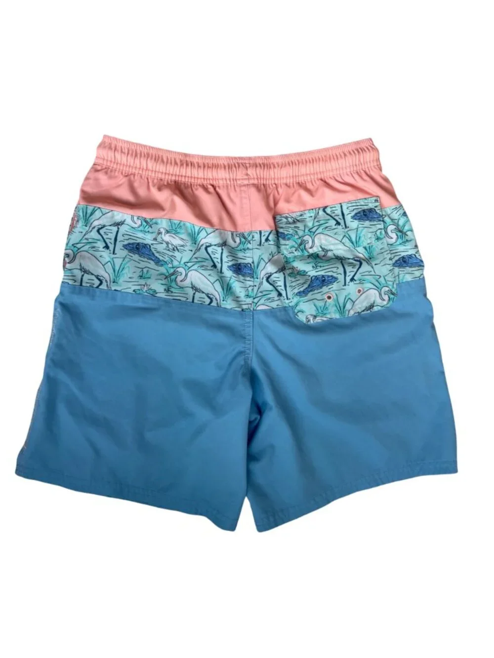 Vineyard Vines Boys Swim Shorts Size 16 Lined Trunks Blue / Peach